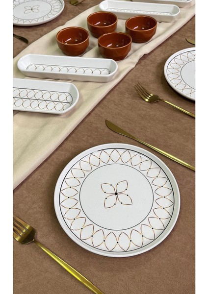 Gold Elips Model 6 Kişilik 14 Parça Kahvaltı Takımı modelleri