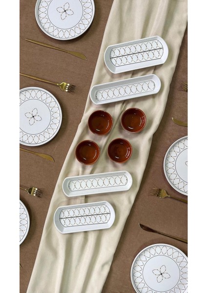 Gold Elips Model 6 Kişilik 14 Parça Kahvaltı Takımı fırsatları