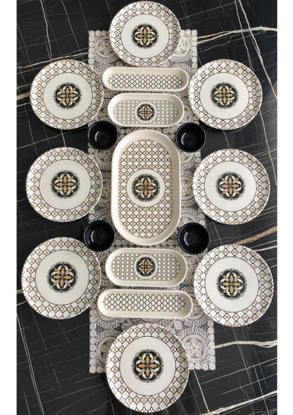 Liva Model 8 Kişilik 17 Parça Kahvaltı Takımı