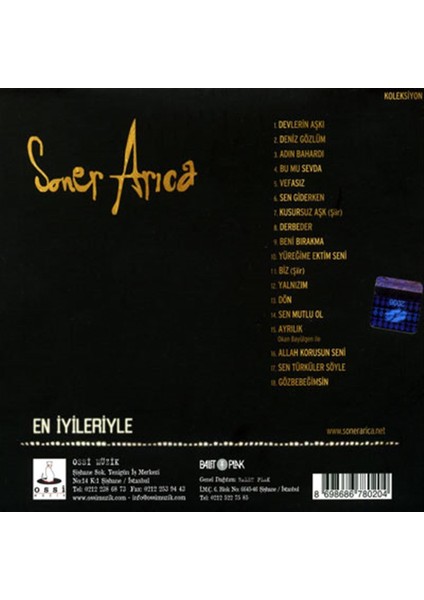 Soner Arıca En Iyileriyle - CD fiyatları