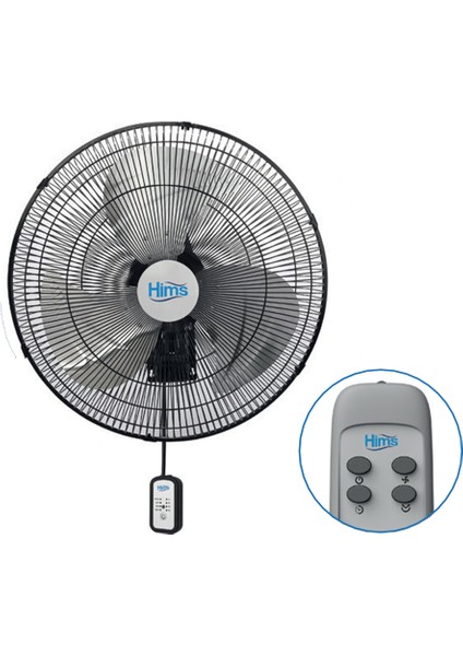 HİMS-HEF-DK500-50CM Sanayi Tipi Duvar Tip Kumandali Vantilatör 130 Watt Sptgl