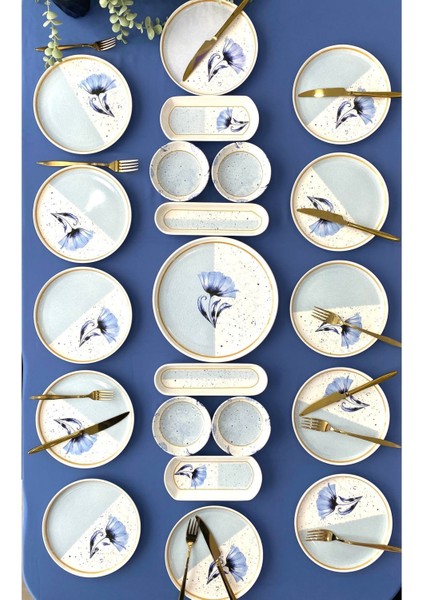 Gelincik Model 12 Kişilik 21 Parça Kahvaltı Takımı