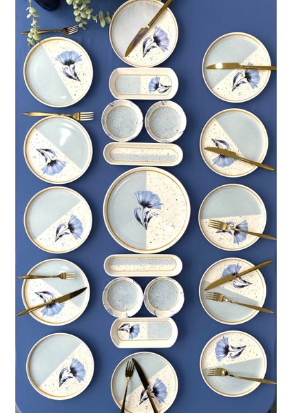 Gelincik Model 12 Kişilik 21 Parça Kahvaltı Takımı modelleri