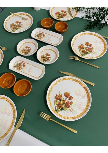 Vintage Lale 6 Kişilik 14 Parça Kahvaltı Takımı fiyatları