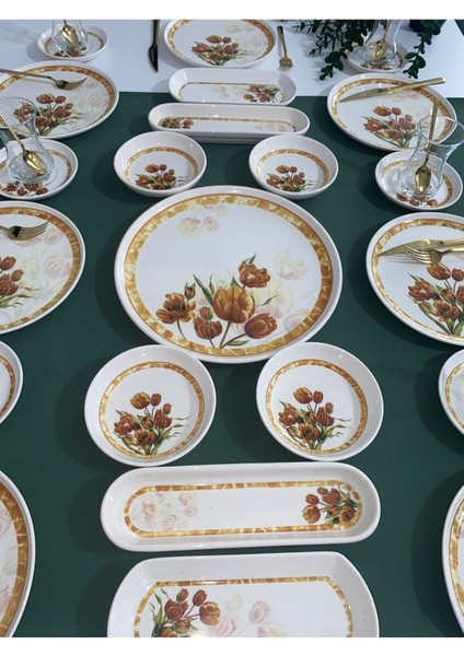 Vintage Lale 8 Kişilik 25 Parça Kahvaltı Takımı fiyatları