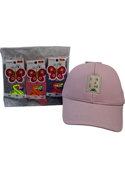 4-8 Yaş Kız Çocuk Yazlık Şapka Pınar 5-6 Yaş 3 Renk Çorap 4 Lü Set indirimleri