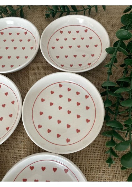 Love Kırmızı Kalp 6 Adet Çerezlik Reçellik modelleri