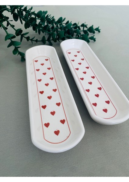 Love Kırmızı Kalp 2li Oval Zeytinlik fiyatları