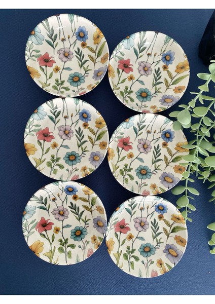 Flora 6'lı Yuvarlak Çerezlik Reçellik