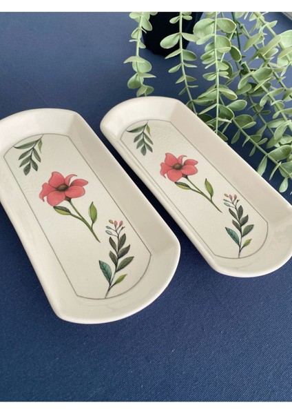 Flora 2 Adet Oval Kahvaltı Sunum Tabağı fiyatları