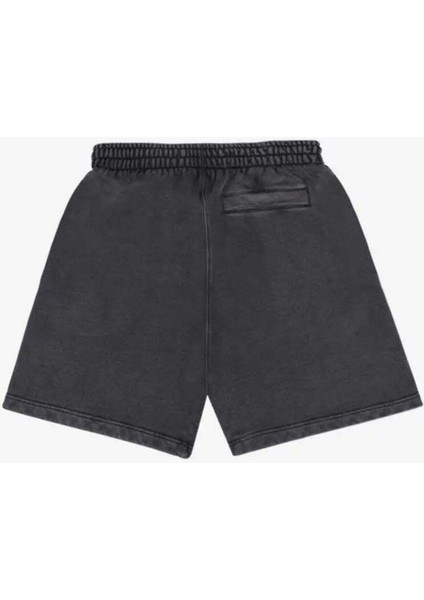 Ağı Heavyweight French Terry Community Şortlar - Oluklu Siyah, 3 Cep, Elastic Bel fiyatları