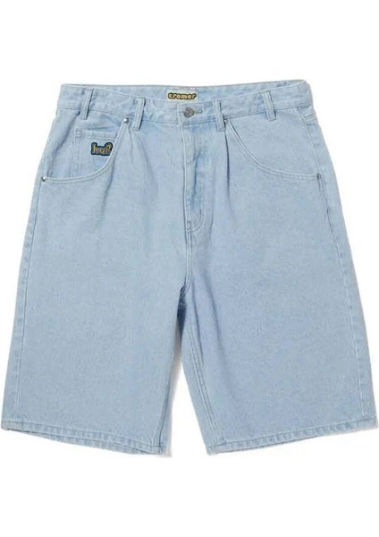 Huf Cromer Short: %100 Pamuk, Baggy Fit Denim Şort - Konfor ve Şıklık
