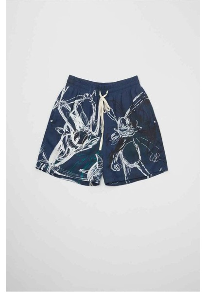 100% Pamuk Mavi Roo Short - Konforlu ve Şık Şort Modeli