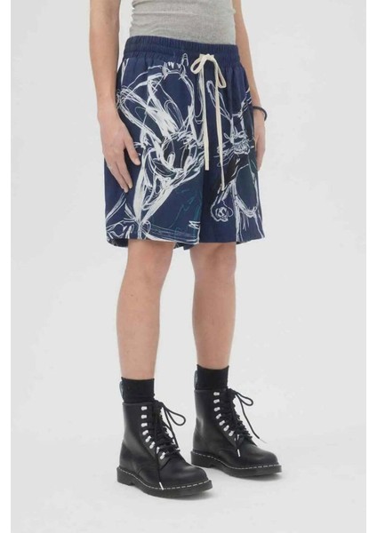 100% Pamuk Mavi Roo Short - Konforlu ve Şık Şort Modeli modelleri