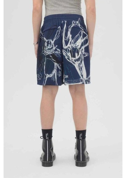100% Pamuk Mavi Roo Short - Konforlu ve Şık Şort Modeli fırsatları