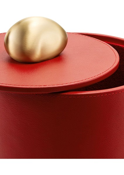 Tall Pebble Trinket Box, Kırmızı Deri Süs Kutusu fiyatları