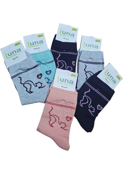 Luna 6 Lı Kız Çocuk Soket Çorap