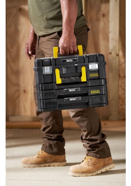 Fatmax 21.5l Takım Çantası 2 Çekmeceli Bölmeli Metal Kilitli Tstak Uyumlu fiyatları