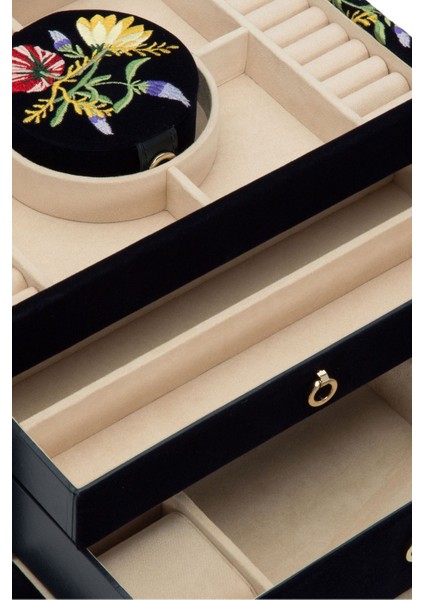 Zoe Medium Jewelry Box Kadife Mücevher Kutusu, Ayna ve Seyahat Çantalı modelleri