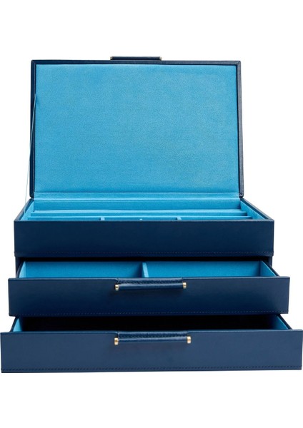 Sophia Çekmeceli Mücevher Kutusu, Deri, Lusterloc™ Kararmaya Karşı, 30.6X21X14.6 cm modelleri