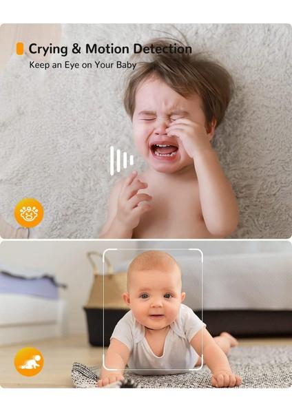 Kameralı Bebek Telsizi, 1080P Bebek Telsizi Videosu, 5" Bebek Monitörü, Kamera ve Uygulamalı fırsatları