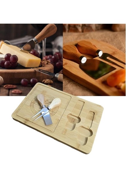 12362 Bambu 3 Prç Peynir Sunum Tahtası