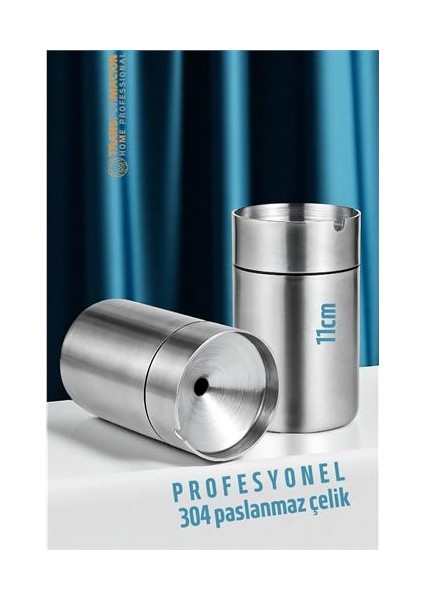 Modacar Duman Vermeyen At Sönsün Küllük - Çelik Metal Kül Tablası -Masaüstü Küllük