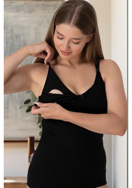 Mecit 1001 Siyah Emzirme Atleti