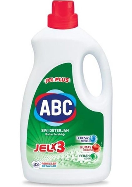 Abc Sıvı Deterjan Jel Plus Bahar Ferahlığı 2145 ml