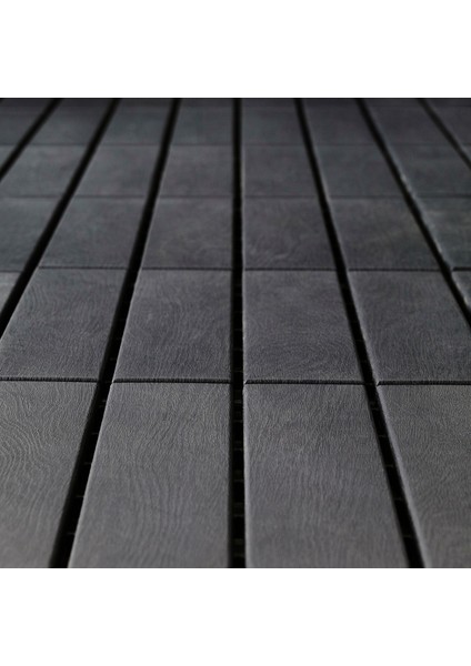 Runnen Yer Döşemesi Koyu Gri 0.81 M² 9 Adet 30X30 cm Balkon Teras Zemin Kaplama Dayanıklı Plastik Dekoratif fırsatları