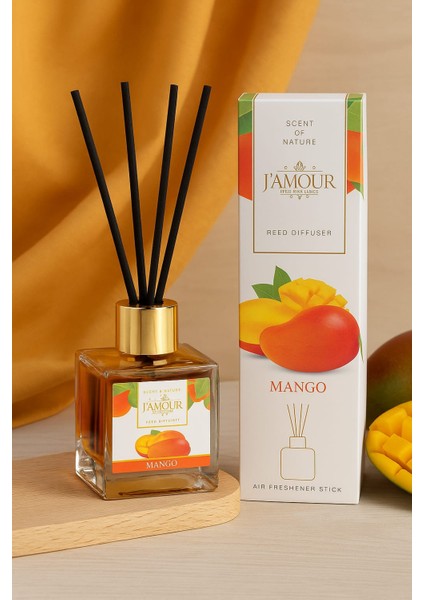 Mango Bambu Çubuklu Oda Kokusu 100 ml – Ferah ve Egzotik Koku Deneyimi