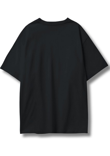 Unisex The Dark Side Yazılı Tişört, Oversize Darth Vader Baskılı Bisiklet Yaka T-Shirt fiyatları