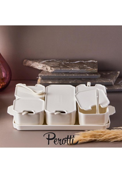 16 Parça Beyaz Kahvaltılık Takımı, Şık ve Kullanışlı Set