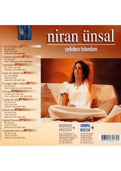 Niran Ünsal Şarkılara Tutundum - CD fiyatları
