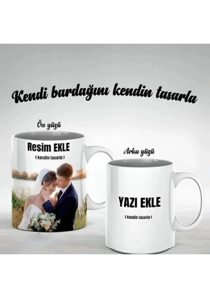 - Baskı - Kupa Bardak Kişiye Özel