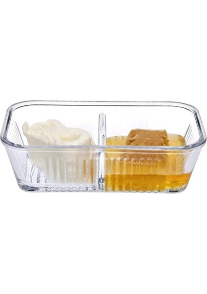 Bölmeli Saklama Kabı, Reçellik ve Kahvaltılık, 2'li Set, Beyaz modelleri