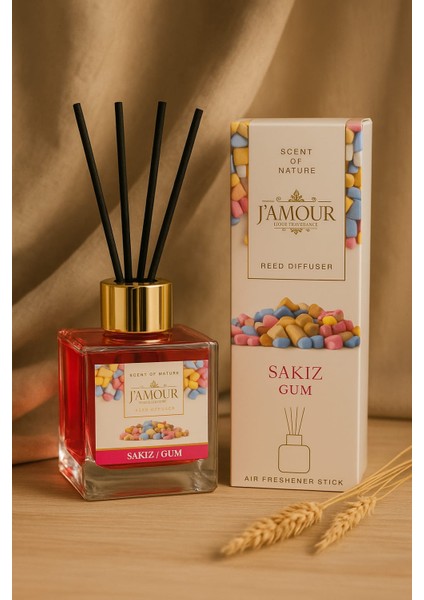 Sakız Bambu Çubuklu Oda Kokusu 100 ml – Ferahlatıcı Tatlı Koku Deneyimi