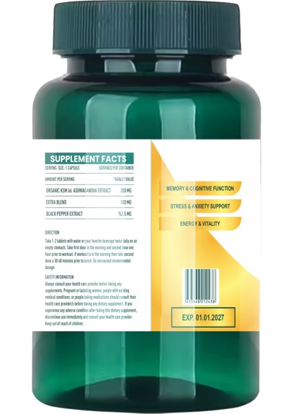 Ksm-66 Ash Imperiumpharma Root Extract modelleri