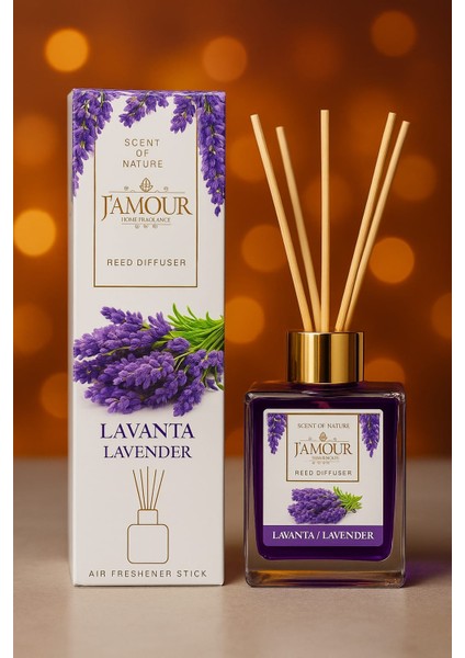 Lavanta Bambu Çubuklu Oda Kokusu 100 ml – Ferah Lavanta Aromasıyla Doğal Ortam Kokusu fiyatları