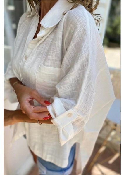 Düşük Kollu Oversize Gömlek fiyatları