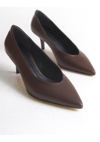Kadın Bno Kahve Gova Stiletto Ayakkabı