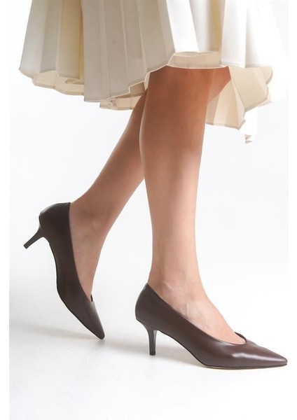 Kadın Bno Kahve Gova Stiletto Ayakkabı fiyatları