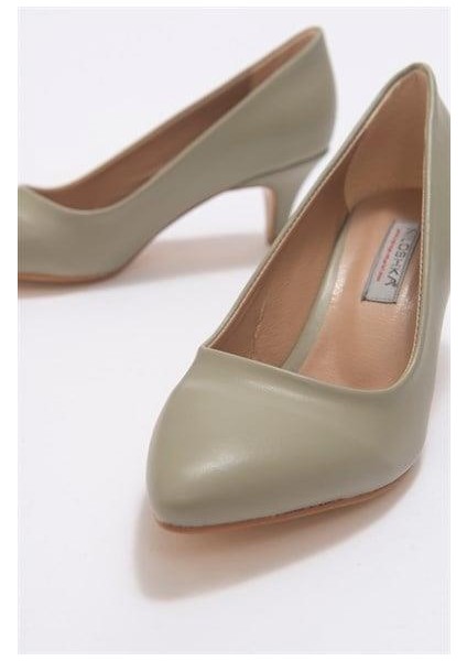 Kadın Ptra Soft Yeşil Cilt Stiletto modelleri