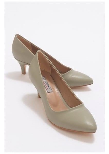 Kadın Ptra Soft Yeşil Cilt Stiletto fırsatları
