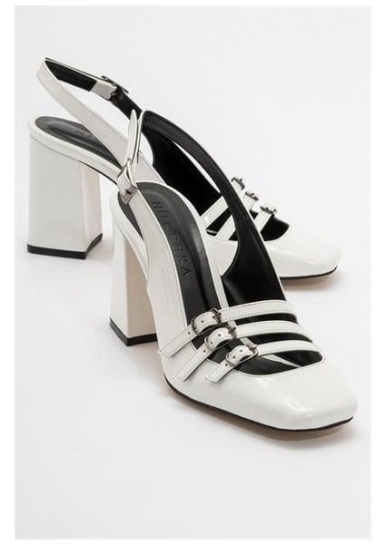 Kadın ZBRO Bej Rugan Tokalı Ayakkabı