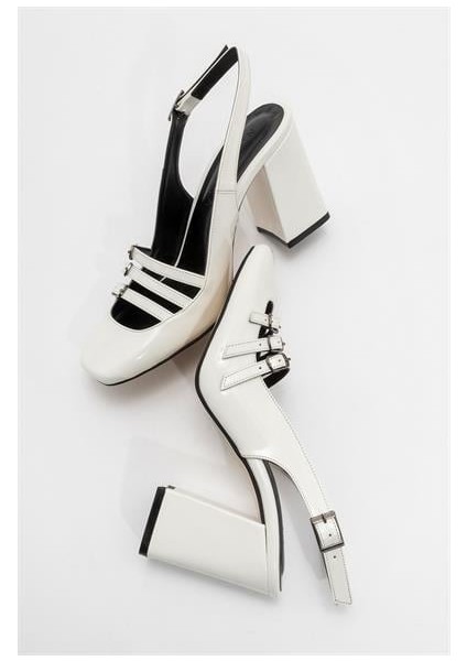 Kadın ZBRO Bej Rugan Tokalı Ayakkabı