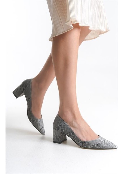 Kadın Clys Gri Yılan Stiletto Ayakkabı fiyatları