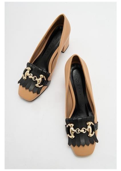 Kadın Mnc Nude Tokalı Kalın Topuklu Ayakkabı fırsatları