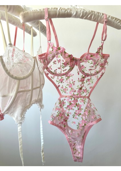 Pembe Çiçekli Bodysuit fiyatları