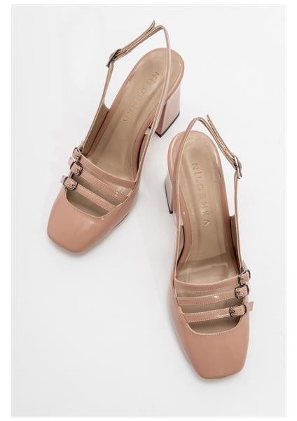 Kadın Zbro Somon Rugan Tokalı Ayakkabı